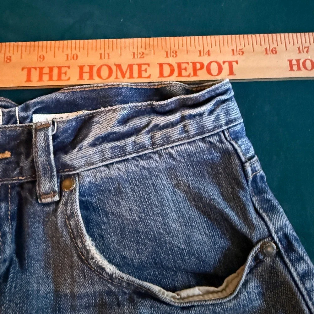 Urban Pipeline Loose Straight Jeans Men's 29x30 Blue‎ Denim Distressed
